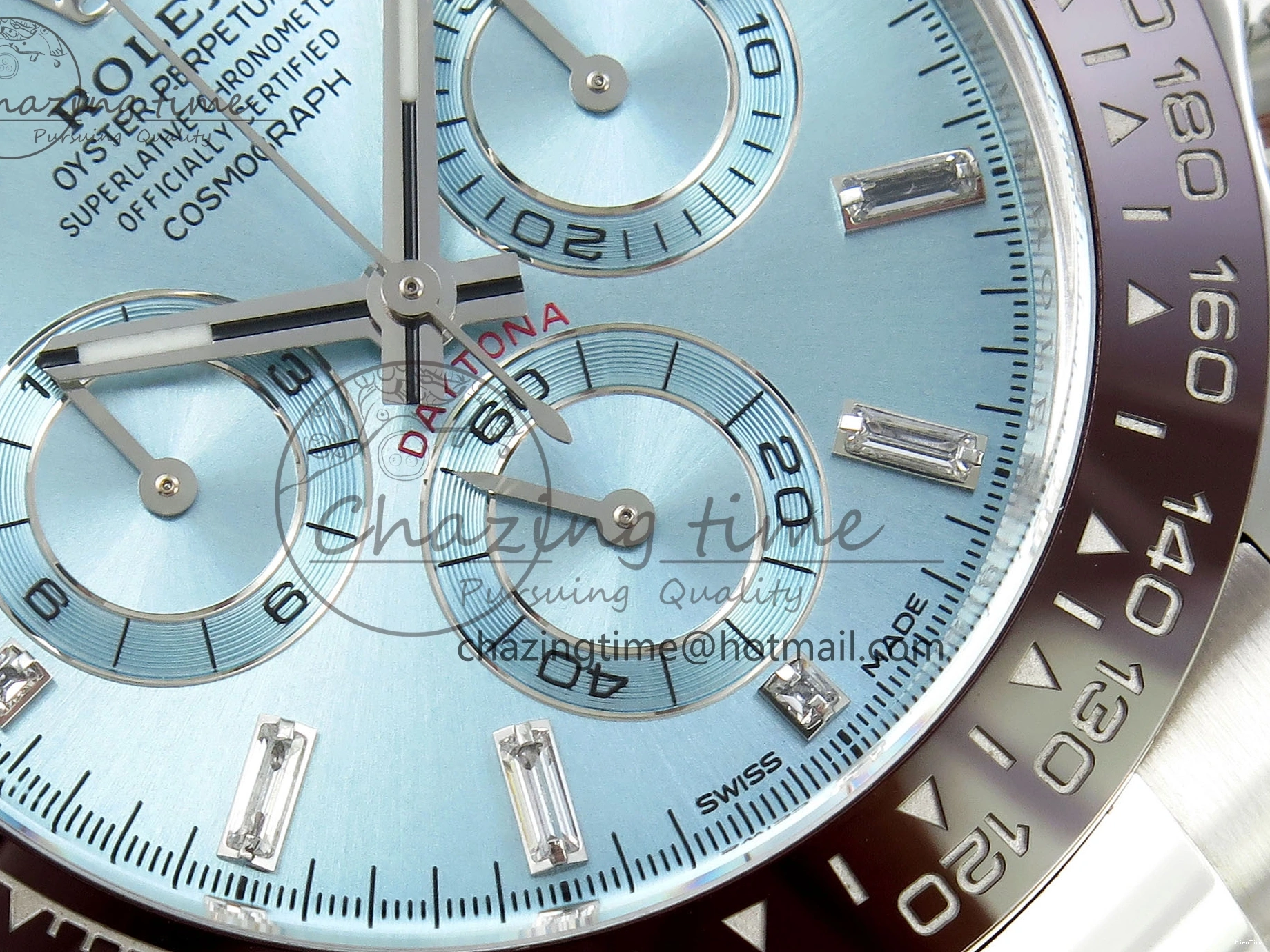 MiroTime 0423 Daytona 116506 Clean 1:1 Best Edition Ice Blue Dial Crystal Markers on SS Bracelet SA4130 V Popular 1702